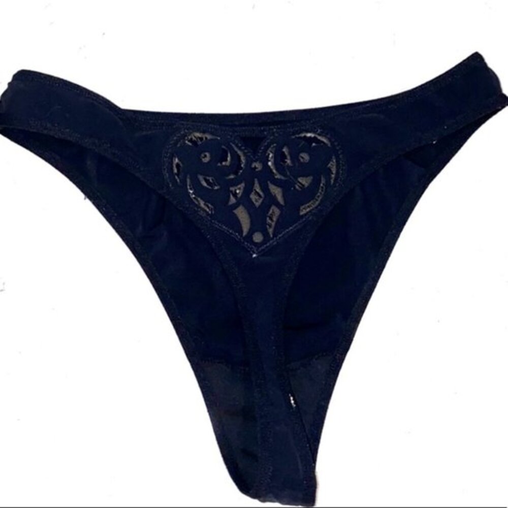 Very sexy panty underwear Small Black Vintage Y2K Limited Edition Thong Cheeky‎
